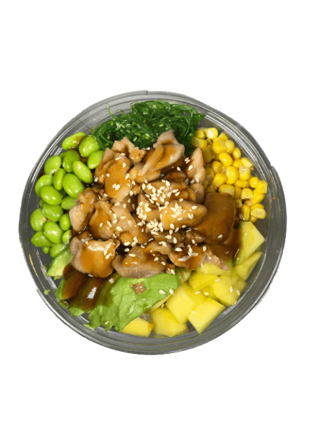 Pokebowl met kip teriyaki (klein)