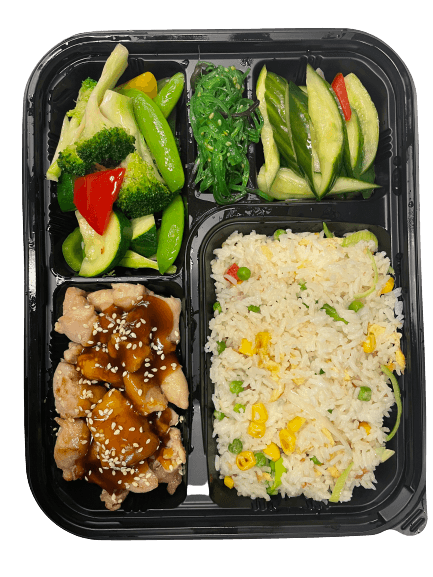 Bentobox gebakken kip 